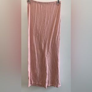 Women’s Light Pink Stretch Maxi Skirt- Size Medium